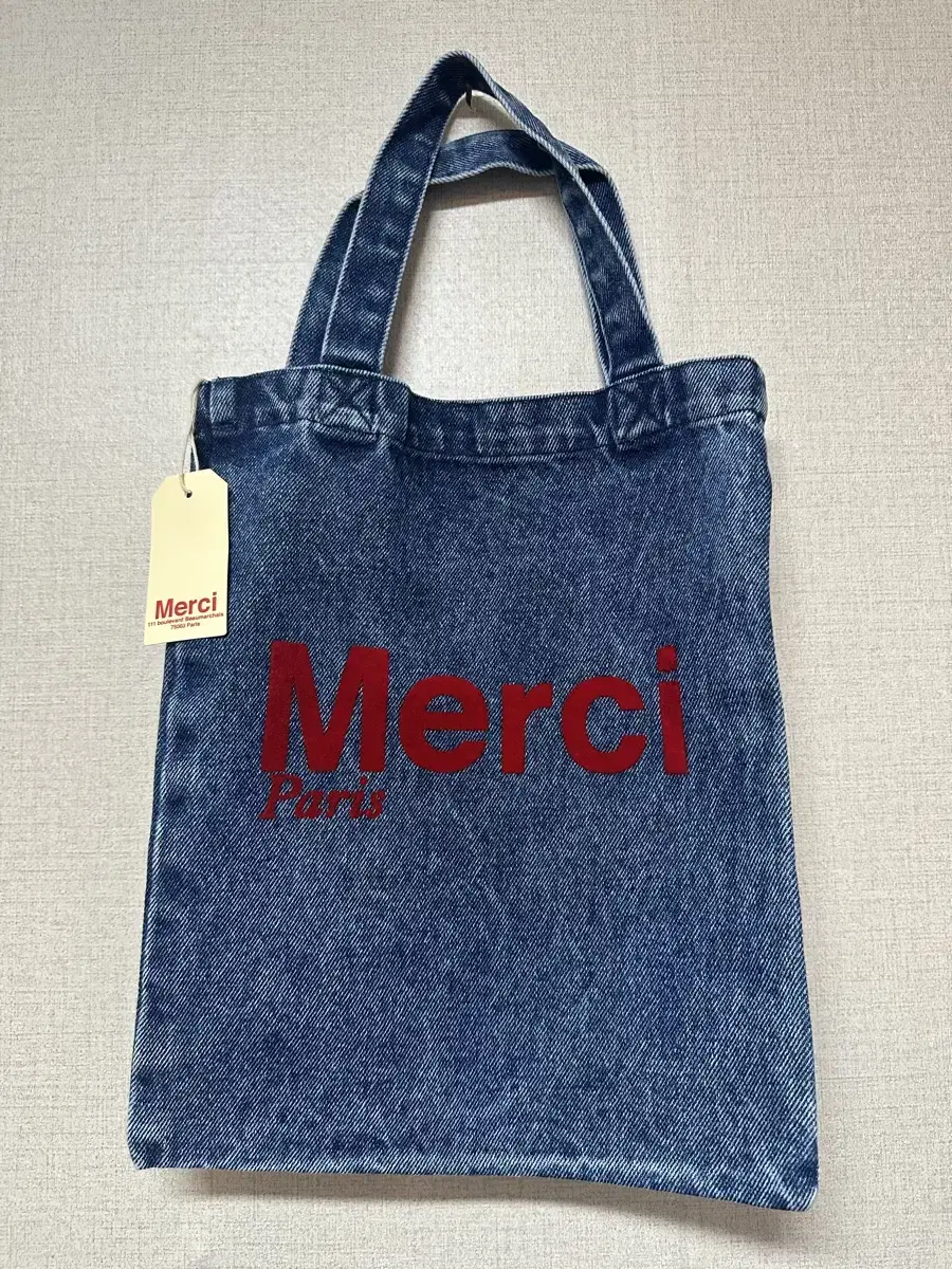 Merci デニムブルー エコバッグ merci 백 | 브랜드 중고거래 플랫폼, 번개장터